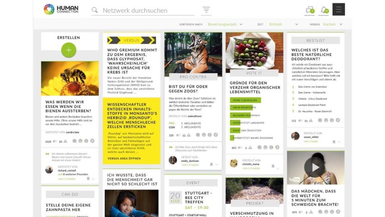 Human Connection – Das soziale Wissens- und Aktionsnetzwerk