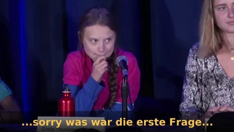 September 2019: Greta Thunberg ohne Drehbuch