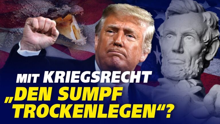 US Wahl: Mit Kriegsrecht „den Sumpf trockenlegen“? Wird Trump Lincoln als Vorbild nehmen?