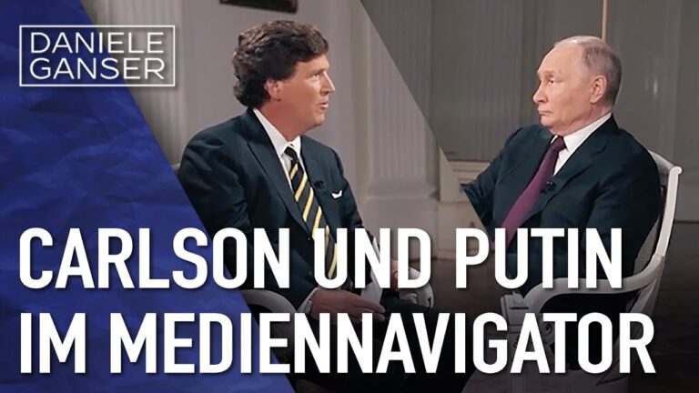 Carlson und Putin im Mediennavigator | Dr. Daniele Ganser